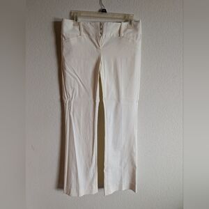 NWT The Limited Exact Stretch Classic Flare Dress Pants White Size 4